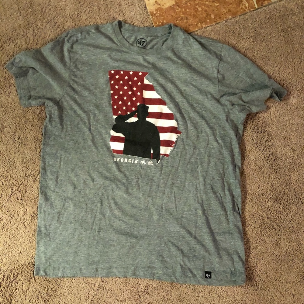 ‘47 men’s XL Georgia Flag Military shirt